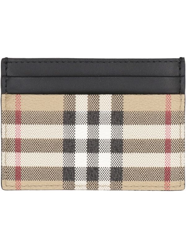 Vintage Check Card Wallet