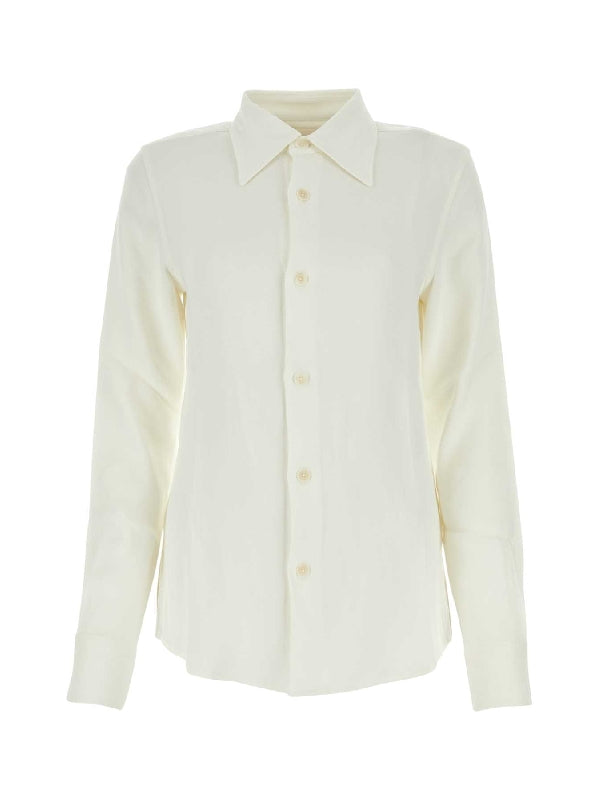 Point Collar Fitted Shirt