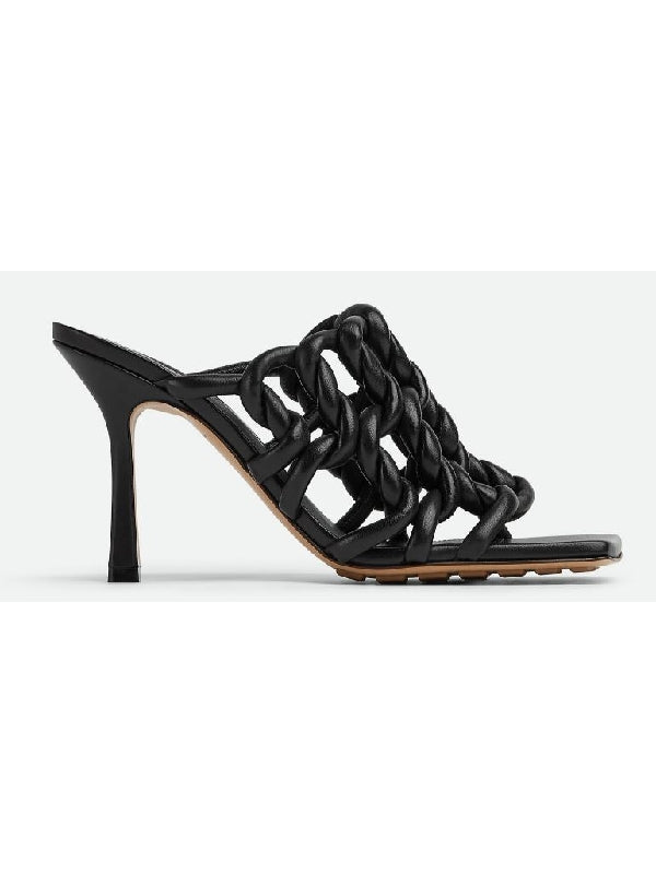 Twist Tubular Lambskin Sandal
  Heel