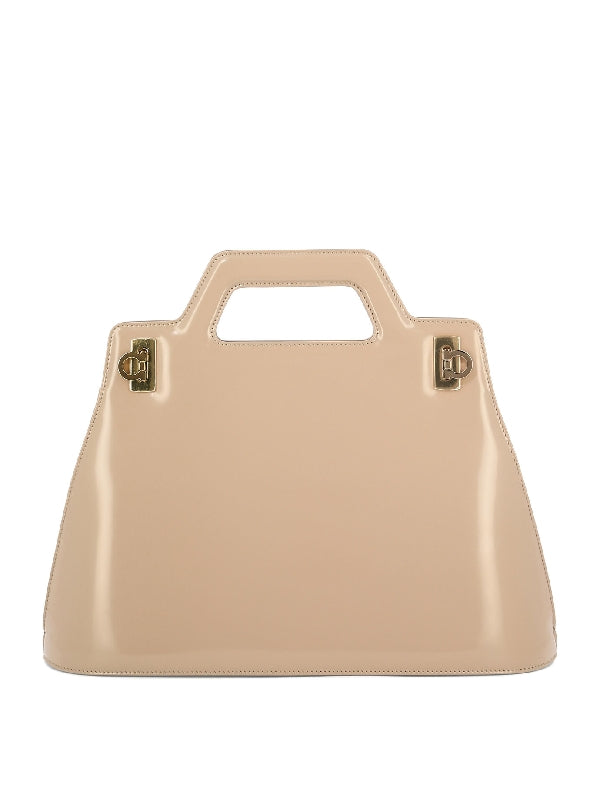 Wanda Leather Top Handle Bag