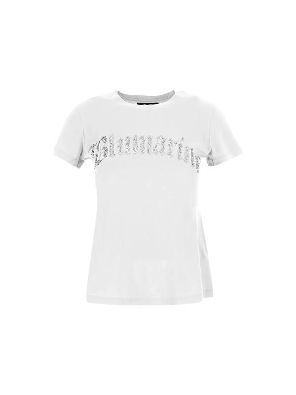 Crystal Logo Cotton T-Shirt