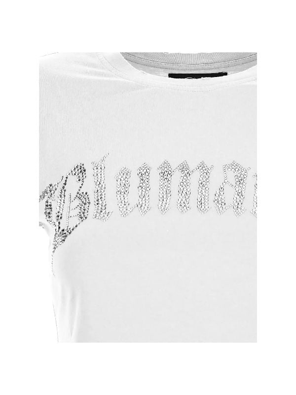 Crystal Logo Cotton T-Shirt