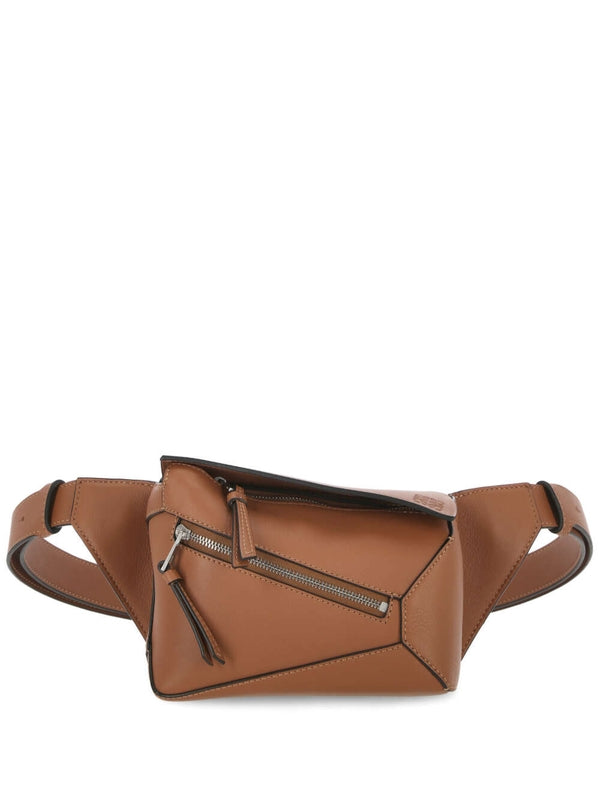 Puzzle Leather Mini Belt Bag