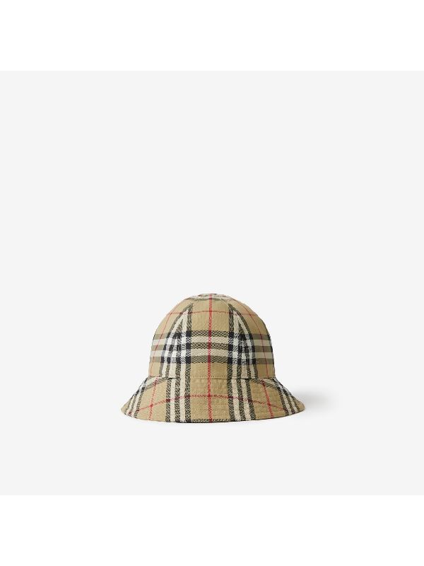 Check Nylon Bucket Hat