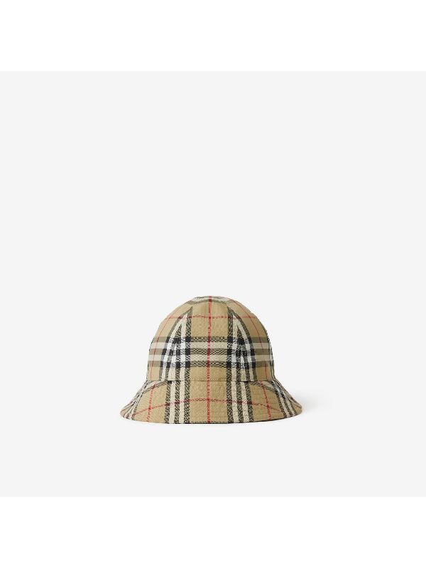 Check Nylon Bucket Hat