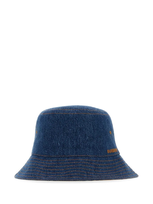 Check Lining Denim Bucket Hat