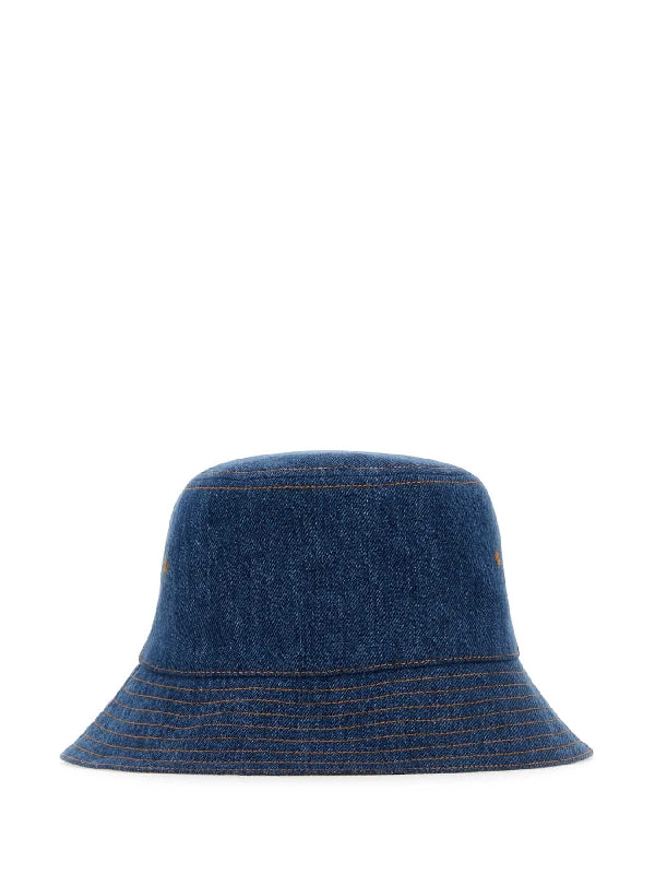 Check Lining Denim Bucket Hat