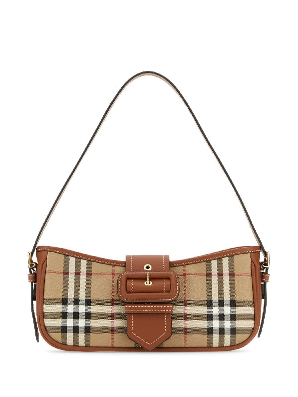 Vintage Check Leather Buckle Slingback