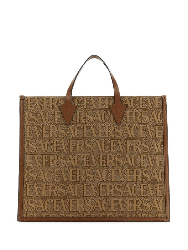 Allover Logo Canvas Tote Bag