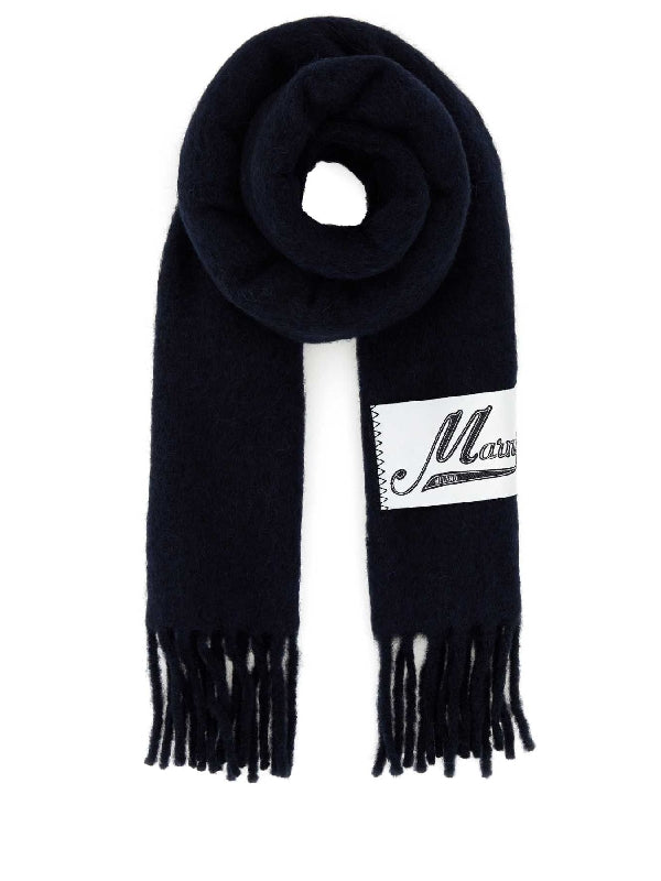 SCARFS AND FOULARDS SCMC0059Y0UTW918 00B99 Blue Wool Mufflers