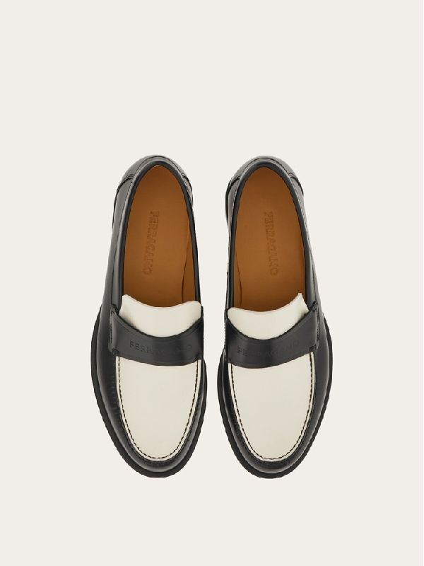 Two-Tone Calfskin Loafer