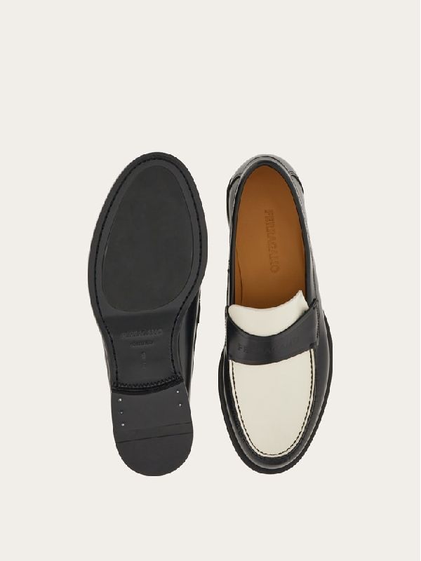 Two-Tone Calfskin Loafer