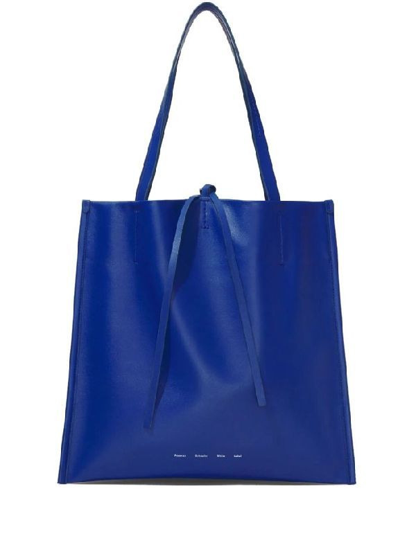 Logo Leather Double Tote Bag