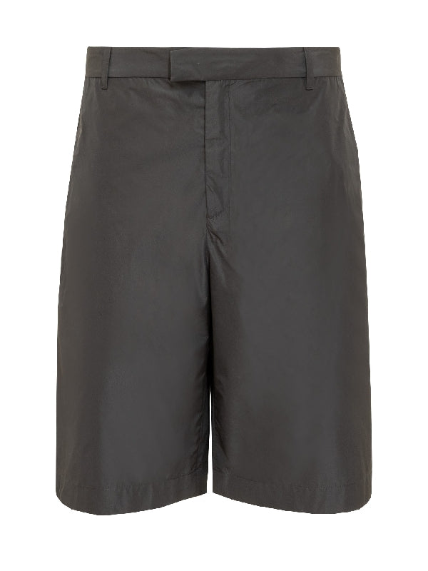 Black Tailored Bermuda Pants