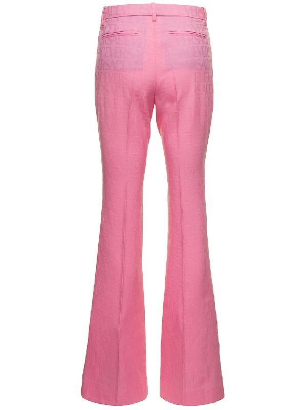 Virgin Wool Flare Stretch Pants