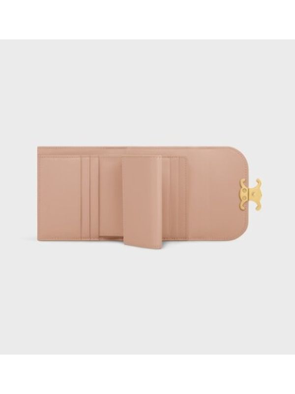 Triomphe Flap Leather Wallet