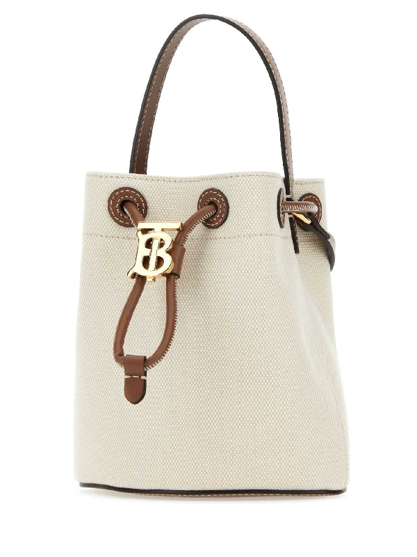 Tb Plaque Canvas Mini Bucket Bag
