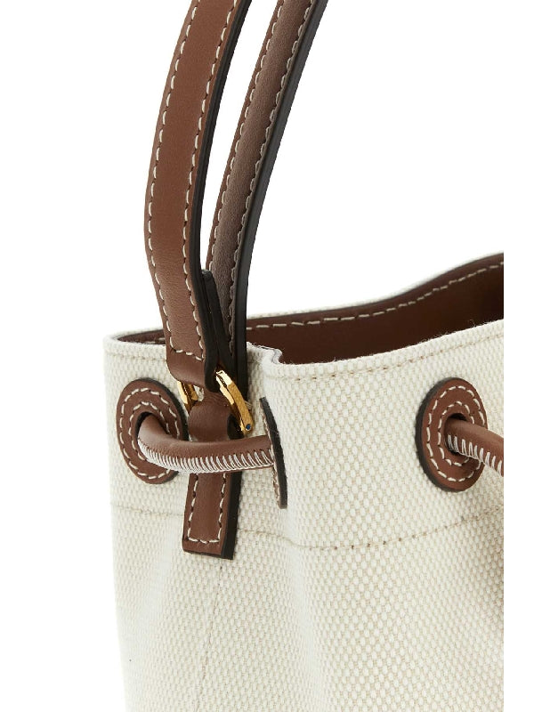 Tb Plaque Canvas Mini Bucket Bag