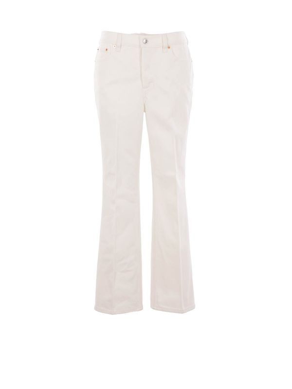 Back Logo Patch Flare Denim Pants