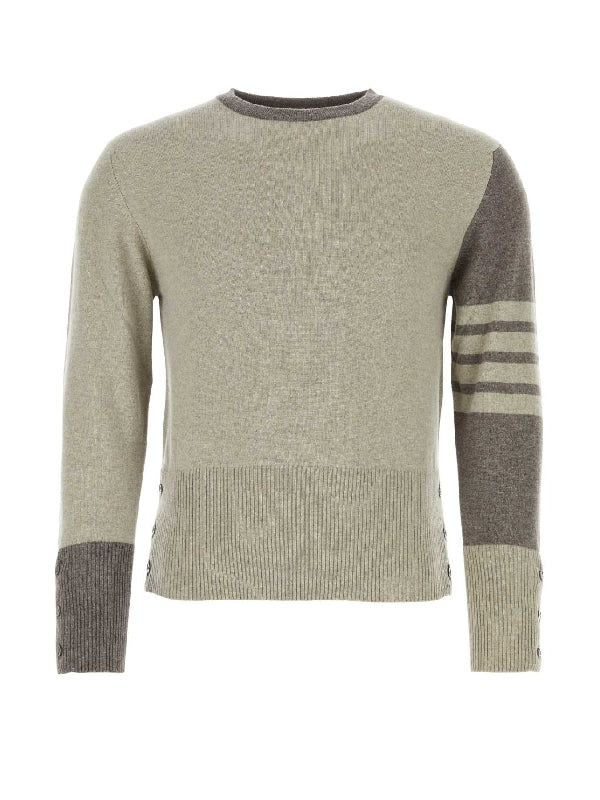 4-bar Colorblock Cashmere Knit