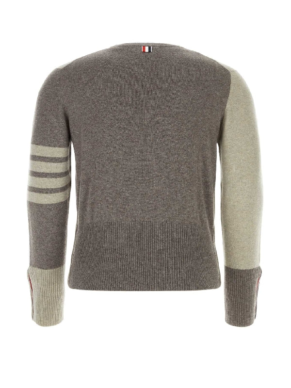 4-bar Colorblock Cashmere Knit