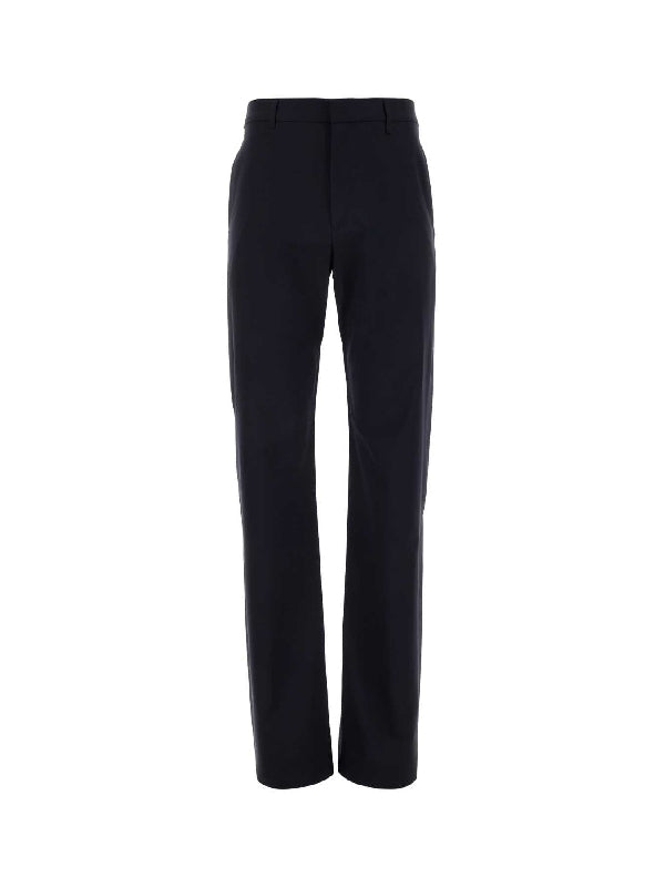 Wool Blend Straight Pants