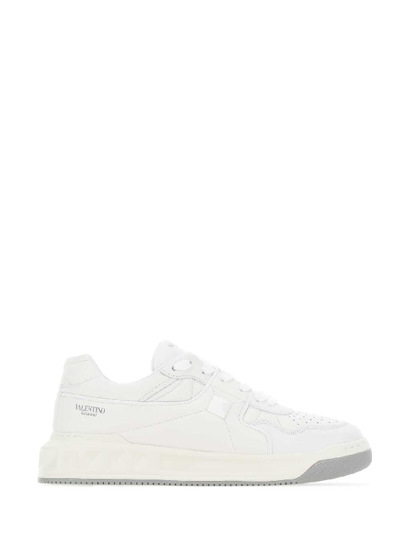 White Onestud Leather Sneakers