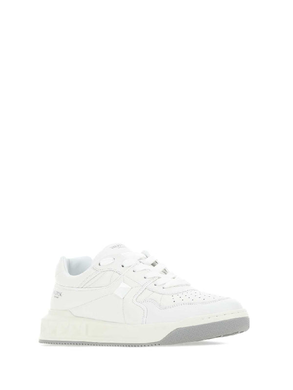 White Onestud Leather Sneakers