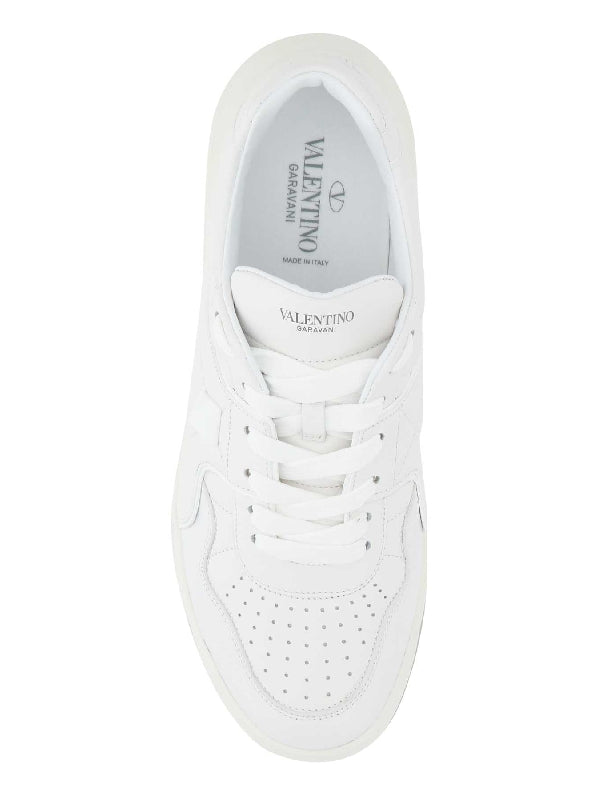 White Onestud Leather Sneakers