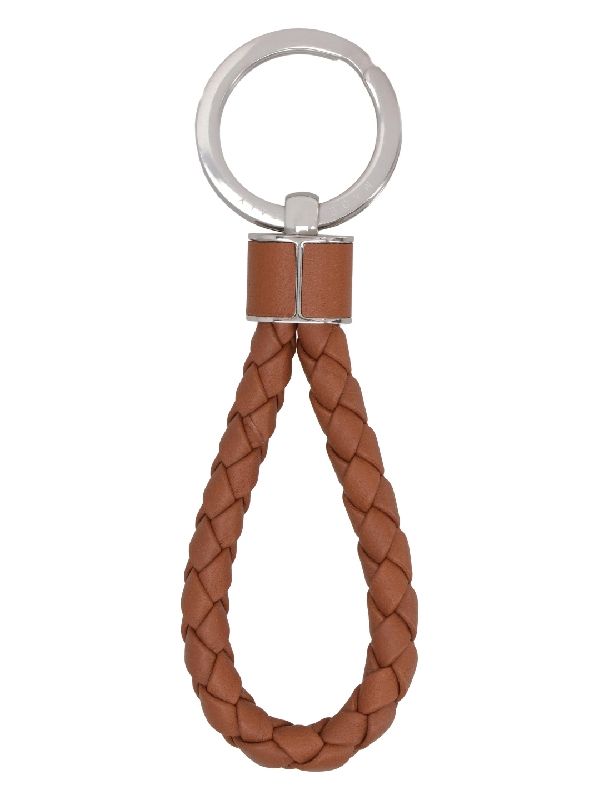 Intrecciato Leather Key Ring