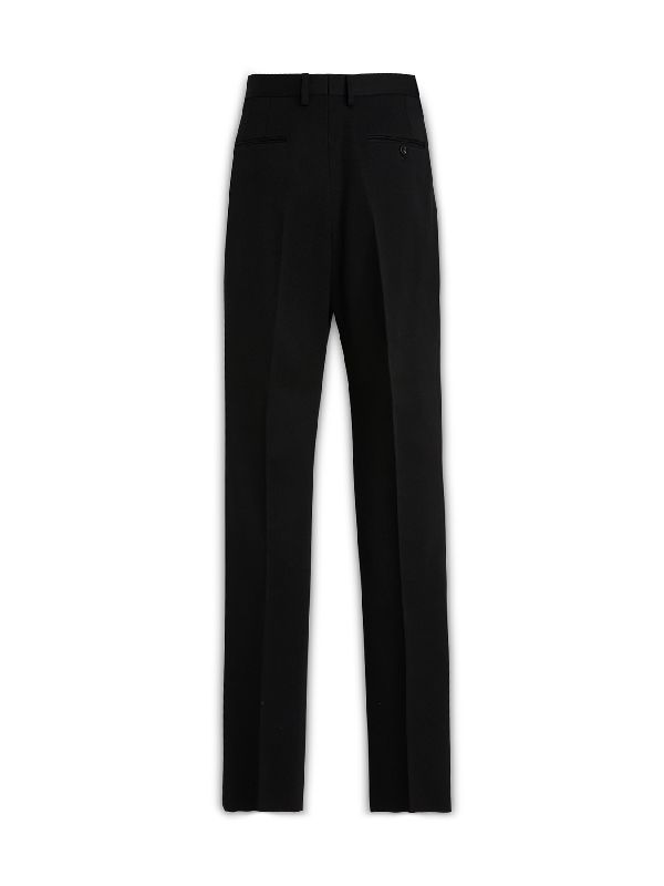 Black Wool Tailored Pants