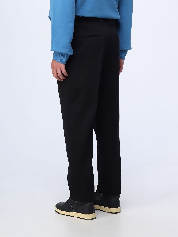 Black Wool Tailored Pants