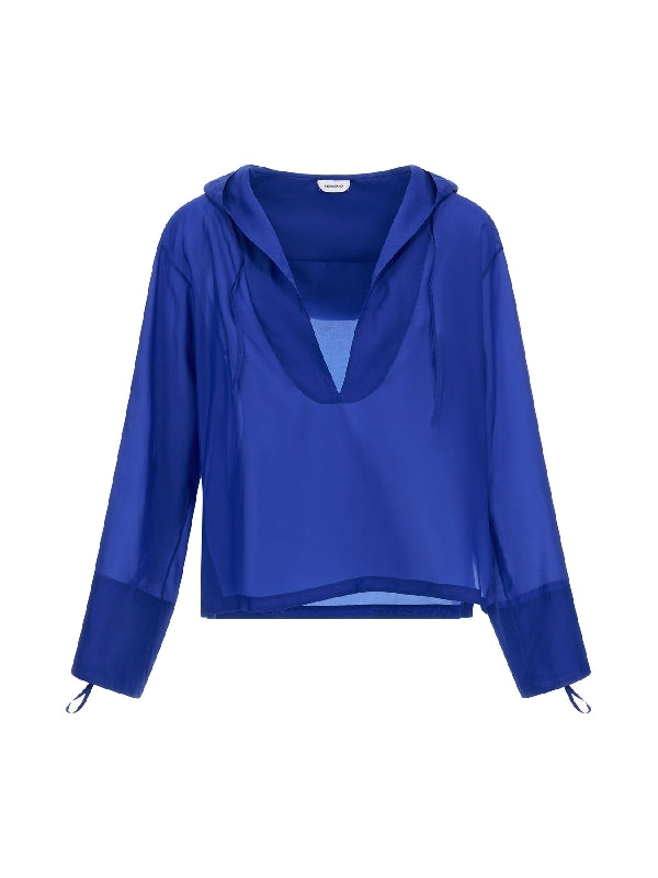 String Organza Silk Blouse