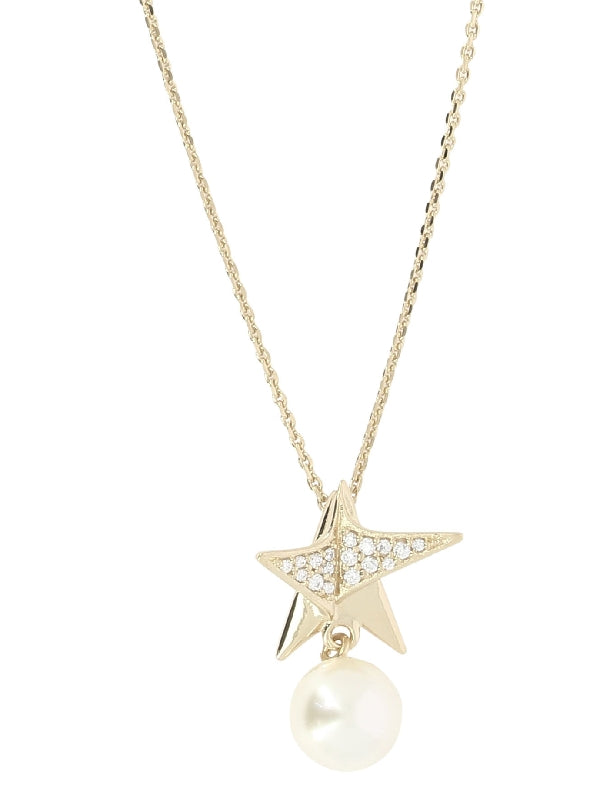 Star Pearl Pendant Necklace