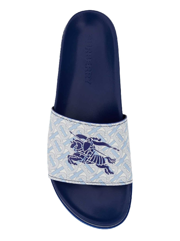 Ekd Monogram Leather Slide