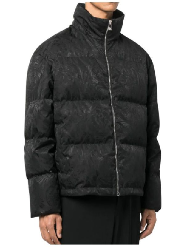 Allover Baroque Jacquard Padded Jacket