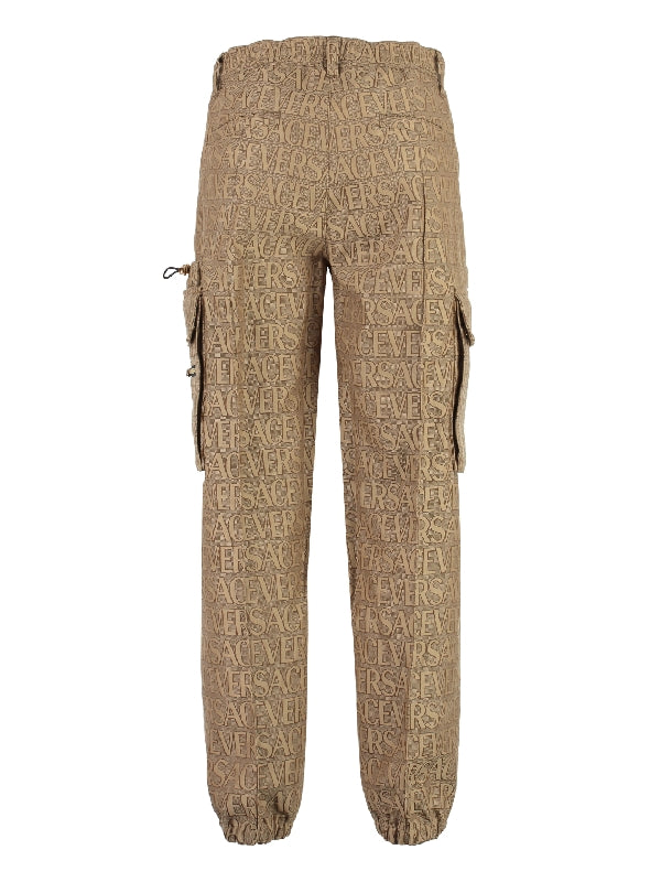 Allover Logo Jacquard Cargo Pants