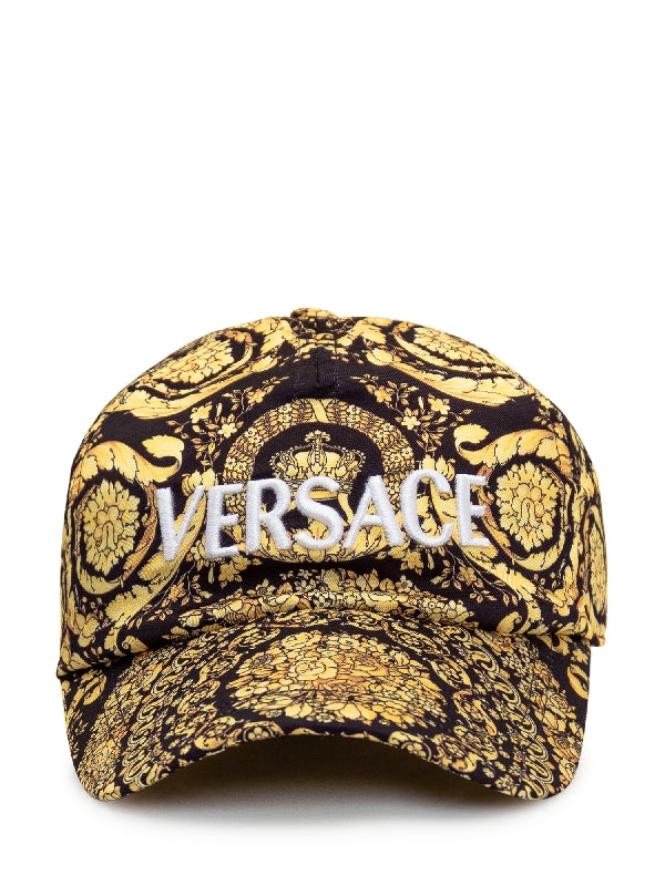 Baroque Pattern Logo Embroidery Ball Cap