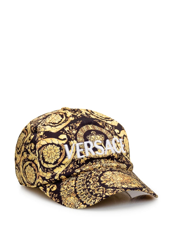 Baroque Pattern Logo Embroidery Ball Cap