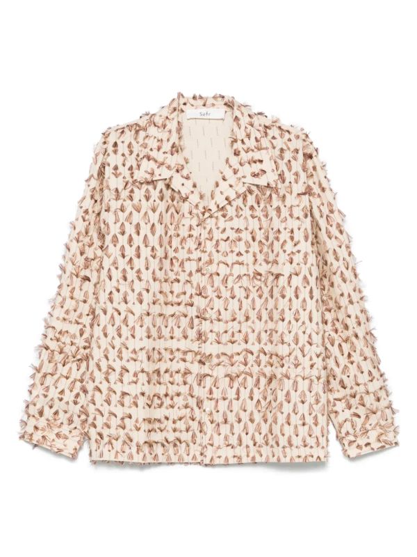 Jagou Frayed Detail Shirt