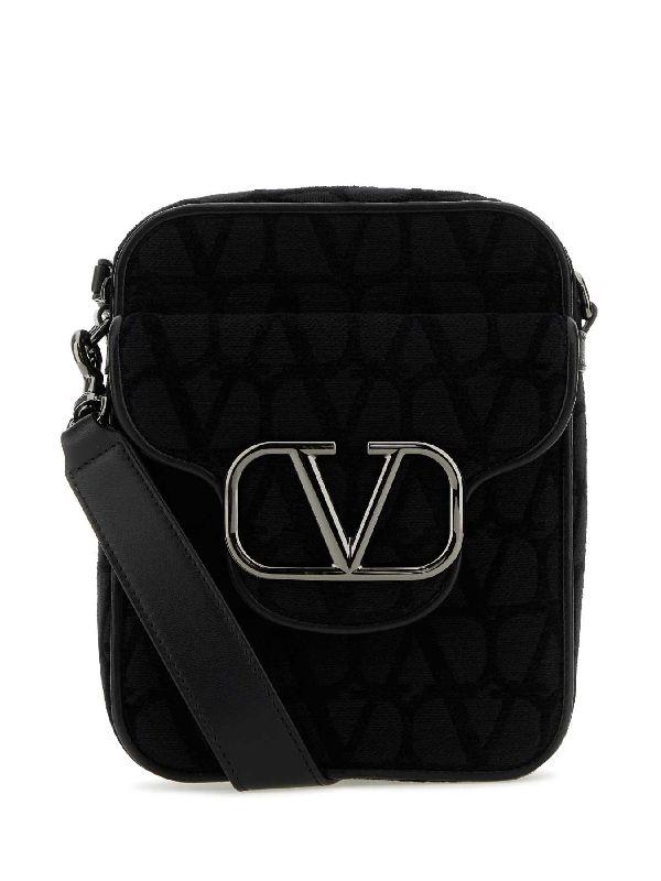 V Logo Plaque Crossbag