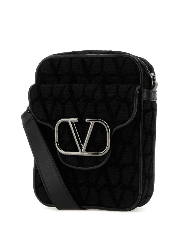 V Logo Plaque Crossbag