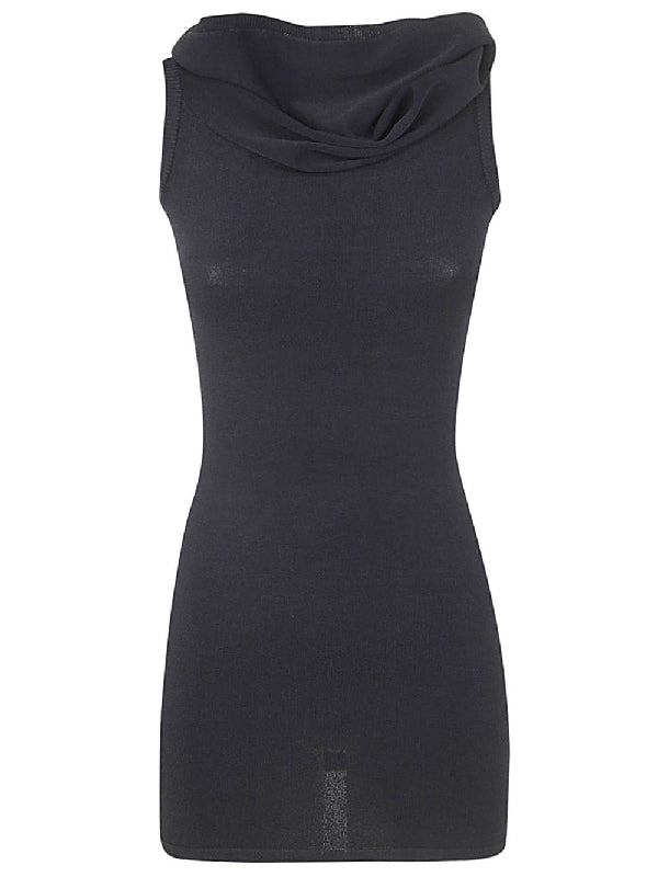 Cowl Neck Viscose Dress