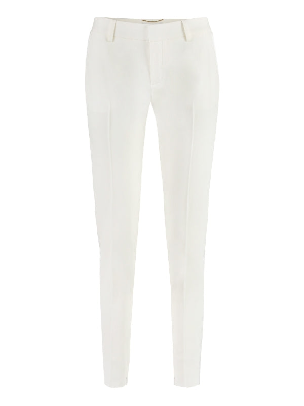 White Wool Tailored Pants