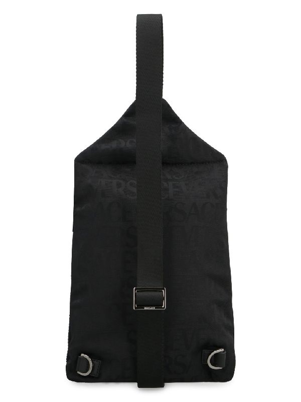 Allover Logo Nylon Shoulder Bag