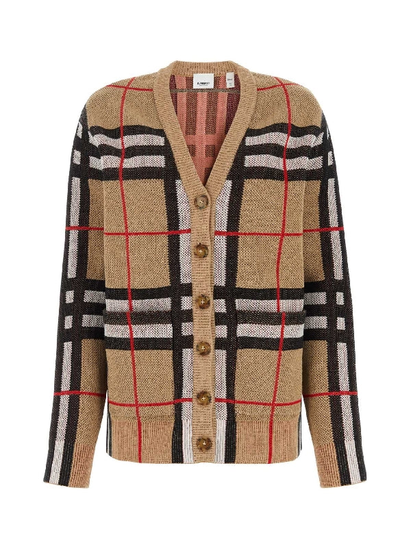 Vintage Check V-neck Cardigan