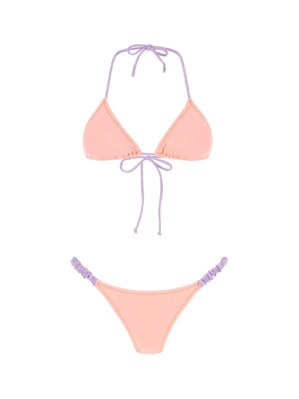 Scrunchie Triangle Bikini Set