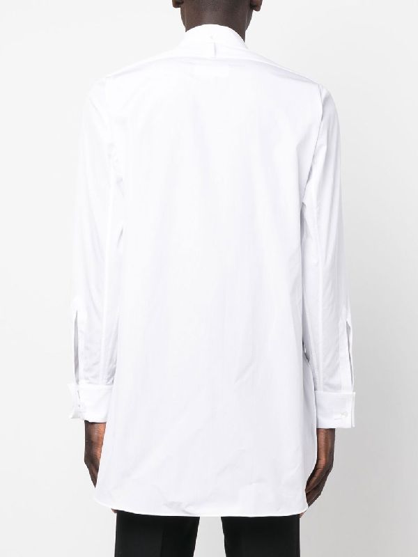 Wing Collar Cotton Poplin Shirt