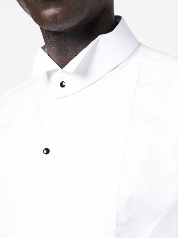 Wing Collar Cotton Poplin Shirt