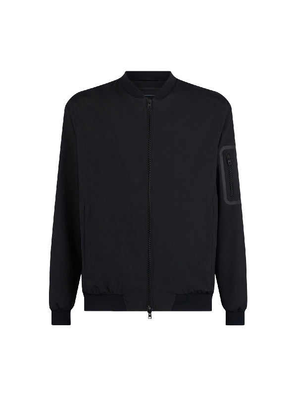 Sleeve Pocket Zip-Up Jacket